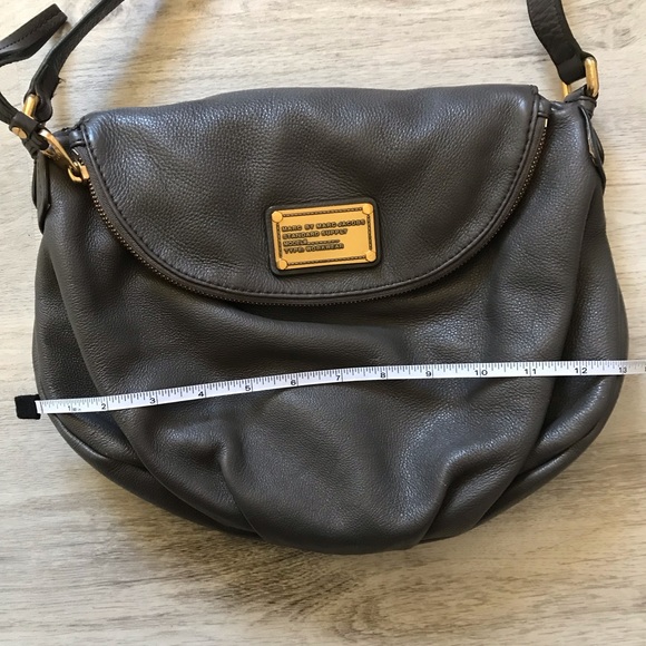 Marc by Marc Jacobs Dark Gray Leather Bag Adjustable Strap Gold Hardware Pebble - Picture 13 of 16